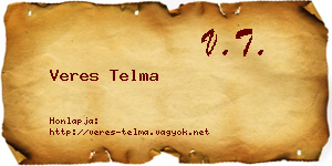 Veres Telma névjegykártya